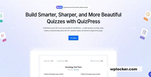 QuizPress Pro: أداة ووردبريس الشاملة لإنشاء اختبارات واستبيانات احترافية
