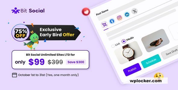 Bit Social Pro v1.8.1: أتمتة مشاركات ووردبريس على شبكات التواصل الاجتماعي بكفاءة