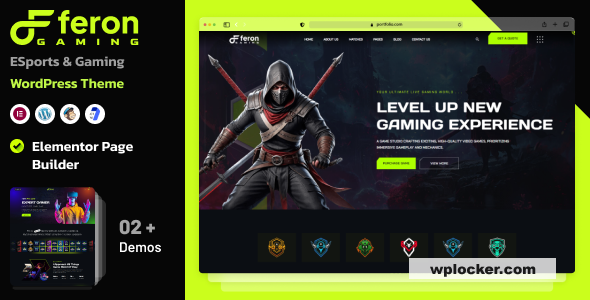 Feron: بوابتك الاحترافية لعالم الألعاب والرياضات الإلكترونية على ووردبريس