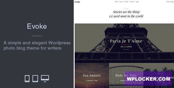 Evoke v2.5.6: تألق بقصصك المصورة مع قالب مدونة ووردبريس الأنيق