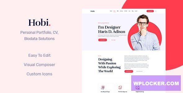 Hobi v2.0.2: القالب المثالي لعرض إبداعاتك الرقمية بأسلوب احترافي
