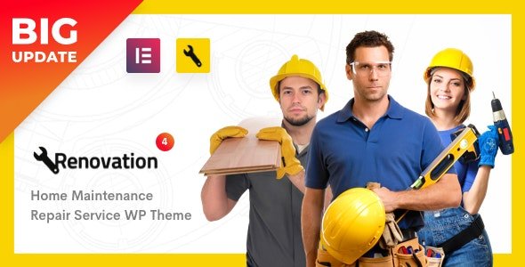 Renovation v4.6.2: قالب ووردبريس الأمثل لشركات الصيانة وخدمات الإصلاح المنزلية